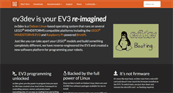 Desktop Screenshot of ev3dev.org